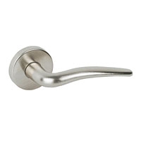 Image for Urfic Door Handle Serpentine Satin Nickel.