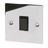 Image for Volex 10AX Intermediate Sw Blk Ins Pol Chr Flt Plt.