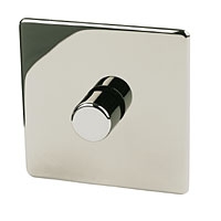 Image for Crabtree 1G 2W 250W Dimmer Black Nickel.