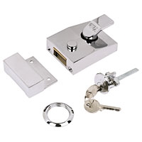 Image for Yale Night Latch Chrome-Plated 60mm Backset.