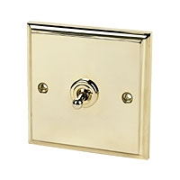 Image for 1G 2W Toggle Sw Victorian Brass.