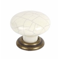 Image for Romana Door Knob Crack Ceramic &amp; Bronze 34mm Pack of 5.
