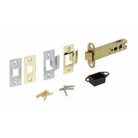 Image for Double Sprung Mortice Latch Brass &amp; Chrome 102mm.