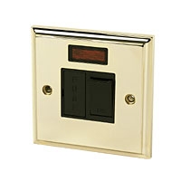 Image for 13A Sw FCU + Neon Victorian Brass.