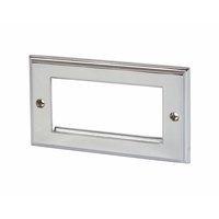 Image for Brushed Chrome Modular Plate 4 Gang.