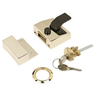 Image for Yale Narrow Night Latch Brass 60mm Backset.