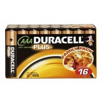 Image for Duracell AAA 1.5V Alkaline Battery Pack of 16.