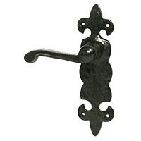 Image for Antique Lever Latch Door Handle Black.