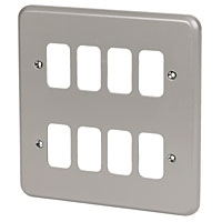 Image for 8-Module Metalclad Front Plate.