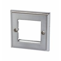 Image for Brushed Chrome Modular Plate 2 Gang.