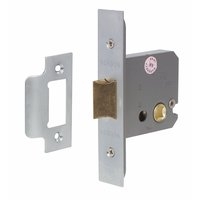 Image for Mortice Flat Latch Satin Chrome 63mm.