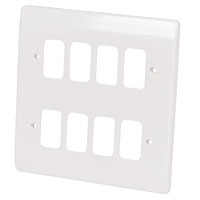 Image for 8G Module White Front Plate.