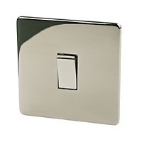Image for Crabtree 1G 2W Switch Black Nickel.