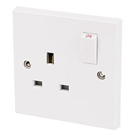 Image for Marbo 13A 1 Gang Double Pole Switched Socket Pack of 30.