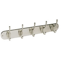 Image for Hat &amp; Coat Rack Brushed Nickel 440 x 60mm.