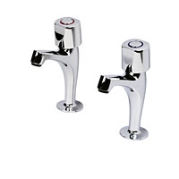 Image for Ellipse Rounded Head High Neck Sink Tap Pair.