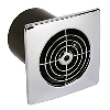 Manrose Chrome In-Line 21W Extractor Fan + Timer image.