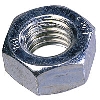 Hex Nuts BZP M12 Pack of 100 image.