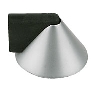 Conical Door Stop Matt Chrome Pack of 2 image.