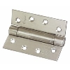 Adjustable Self Closing Hinge Satin SS 102 x 76mm Pack of 2 image.
