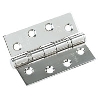 Fire Door Hinge Grade 13 Polished 102 x 76mm Pack of 3 image.