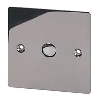 Volex 1G 1W 500W Touch Dimmer Black Nickel Flt Plt image.