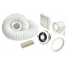 Manrose Shower Light &amp; Extractor Fan Kit 100mm image.