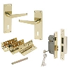 Door Pack Victorian External Polished Brass image.