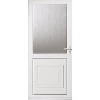 Ellbee Cumbria White Double Glazed Aluminium Back Door L x H 762 x 1981mm image.