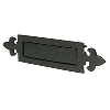 Antique Letter Plate Black 76 x 330mm image.