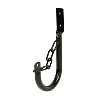 Large Lockable Hook &amp; Chain Black 250mm image.