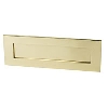 Victorian Letter Plate Polished Brass 306 x 97mm image.