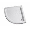 Mira Flight Acrylic Capped Stone Resin Curved Shower Tray 1400 x 800mm LH image.