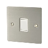 Volex 10AX Intermediate Sw Brushed Stainless Flat Plate image.