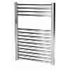 Kudox Flat Chrome Towel Radiator 500 x 700mm 210W 717Btu image.
