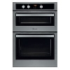 Hotpoint Stainless Steel Double Built-In Electric Fan Oven 960 x 660mm image.