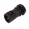 One-Piece Straight Adaptalok Fitting Push-On Watertight 20mm IP66 Black image.