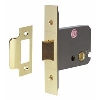 Mortice Flat Latch Polished Brass 76mm image.