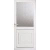 Ellbee Cumbria White Double Glazed PVCu Back Door RHH 762 x 1981mm image.