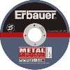 Erbauer Metal Cutting Discs 115 x 3 x 22.2mm Pack of 5 image.
