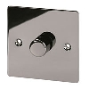 Volex 1G 2W 400W M/LV Dimmer Black Nickel Flt Plt image.