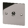 Volex 1G 2W Toggle Sw Black Nickel Flat Plate image.