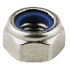 Nylon Lock Nuts A4 Stainless Steel M10 Pack of 100 image.