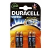 Duracell AAA 1.5V Alkaline Battery Pack of 4 image.