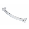 Dot Door Handle Polished Chrome 96mm Pack of 2 image.