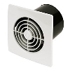 Manrose White In-Line 21W Extractor Fan + Timer image.