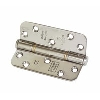 Fire Door Insignia Hinge Grade 13 Polished SS Radius 102 x 76mm Pack of 3 image.