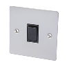 Volex 10A 1G 2W Sw Blk Ins Satin Chrome Flt Plt image.