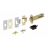 Double Sprung Mortice Latch Brass &amp; Chrome 102mm image.