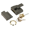 Yale Narrow Night Latch Grey 60mm Backset image.